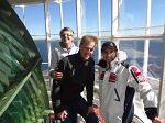 With Ingrid and Aslak at the top of the lighthouse
